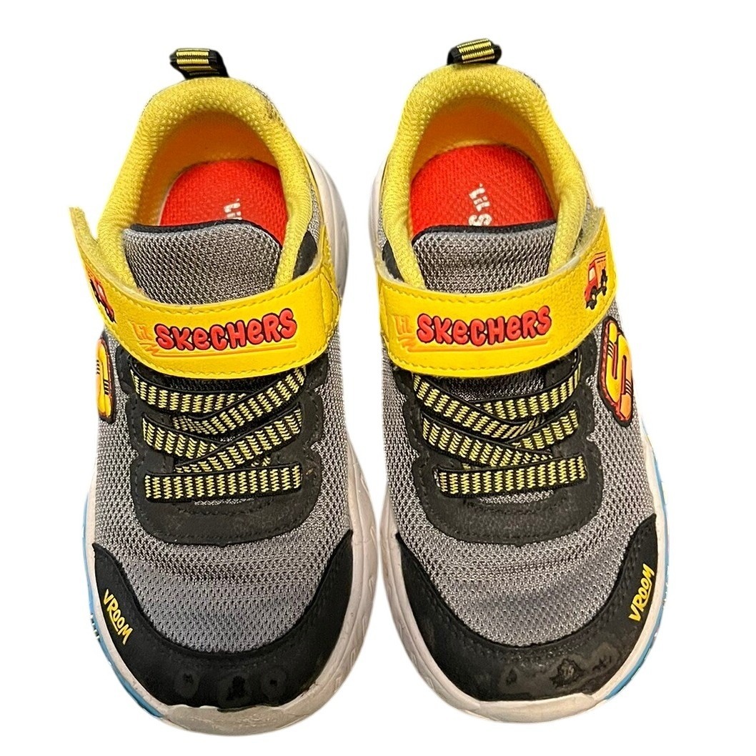 Skechers Lil Skechers Toddler Boys Construction Truck Sneakers Grey Sn 407312n